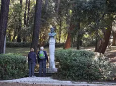 Il busto di Leopoldo III al Parco di Miramare (foto Lasorte)