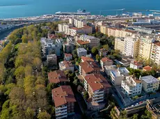 Una panoramica sull’area che dovrà essere evacuata durante le operazioni di disinnesco della bomba (Silvano)