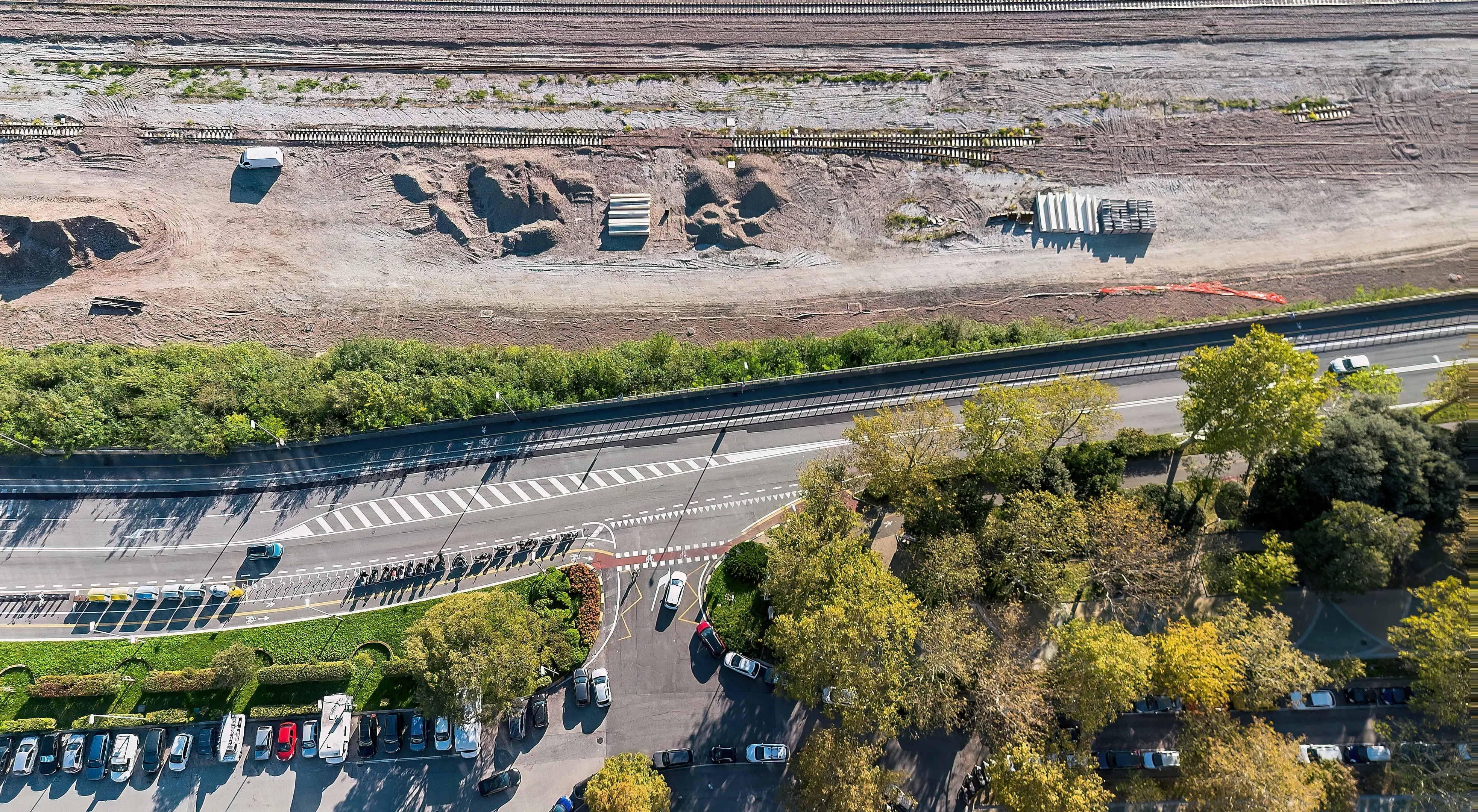 L'area in cui è stata rinvenuta la bomba (Silvano)