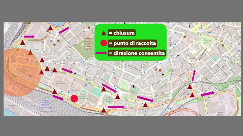 La mappa della chiusure stradali
