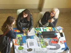 Il primo giorno di Porte aperte in piazza Europa con gli aspiranti universitari Foto Francesco Bruni