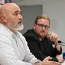 Gli ex rossoalabardati Sebastiano Stella ed Alex Menta Foto Lasorte