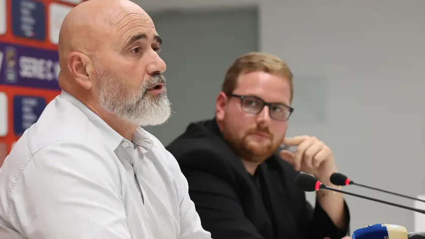Gli ex rossoalabardati Sebastiano Stella ed Alex Menta Foto Lasorte