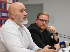 Gli ex rossoalabardati Sebastiano Stella ed Alex Menta Foto Lasorte