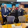 Ziberna e Turel con l’ambasciatrice slovena Ipavic e all’evento