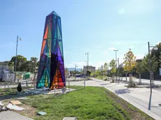 Il cantiere per l'Obelisco di Gorizia (Tibaldi)