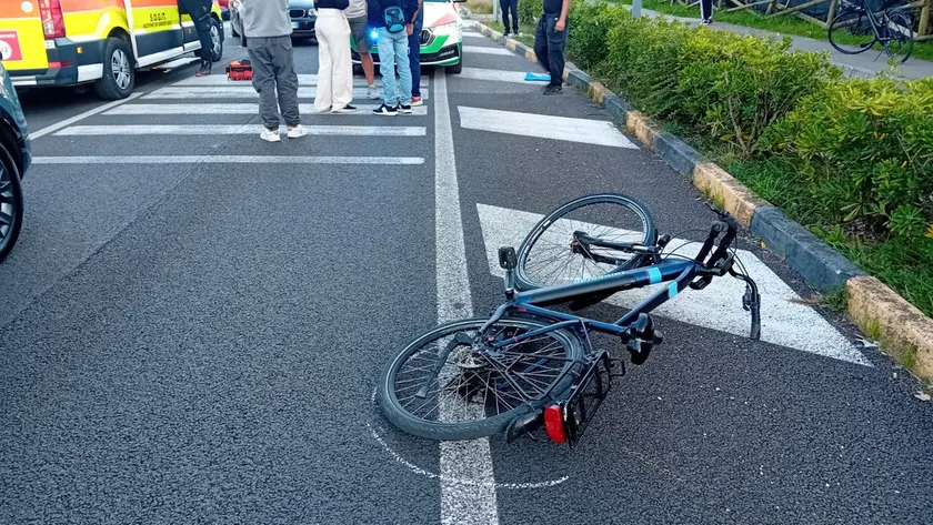 La bici e il luogo dell'incidente