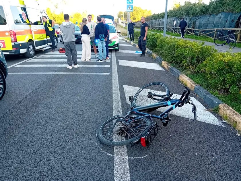 La bici e il luogo dell'incidente
