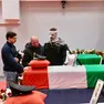 I colleghi nella camera ardente