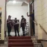 La Protezione civile in uno dei condomìini da evacuare (Lasorte)