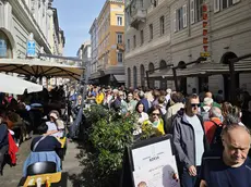 Turisti in via Cassa di Risparmio (Lasorte)