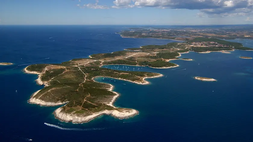 Una veduta di capo Promontore, punto più meridionale dell’Istria