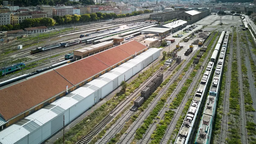 L’area di Rfi dove Trenitalia punta a realizzare la nuova officina (Silvano)