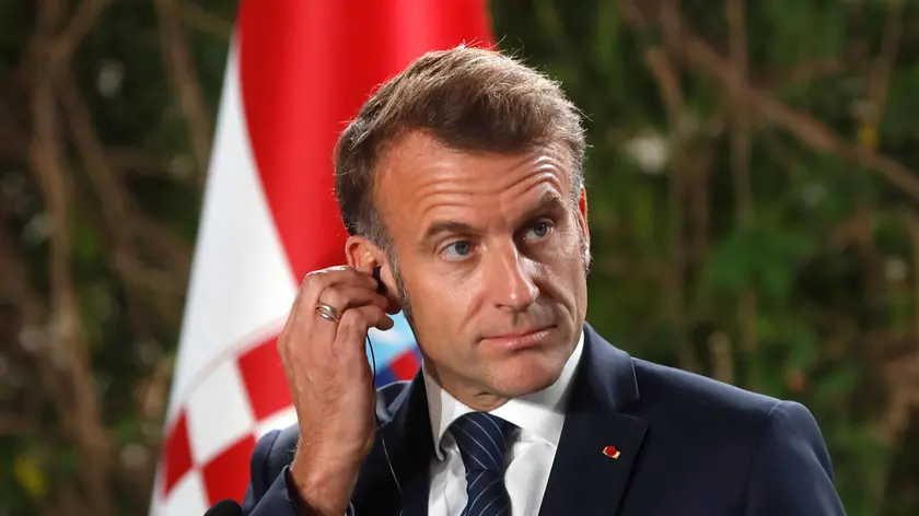 Macron al Med9 in Slovenia