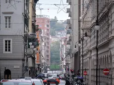 Le luminarie in via Filzi (Silvano)