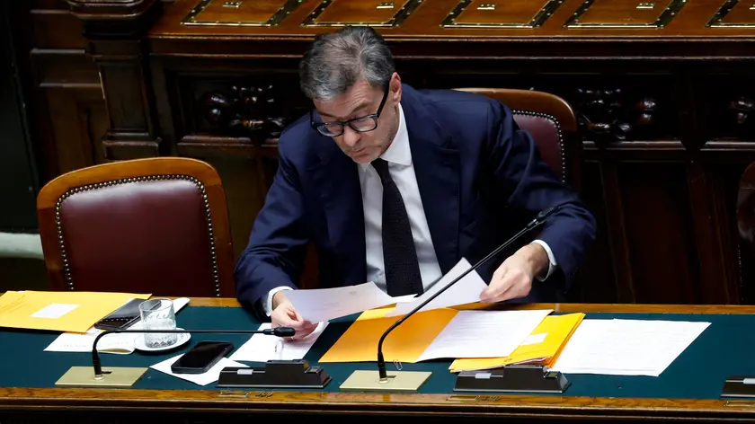 Il ministro Giancarlo Giorgetti. Arriva in Aula la Manovra