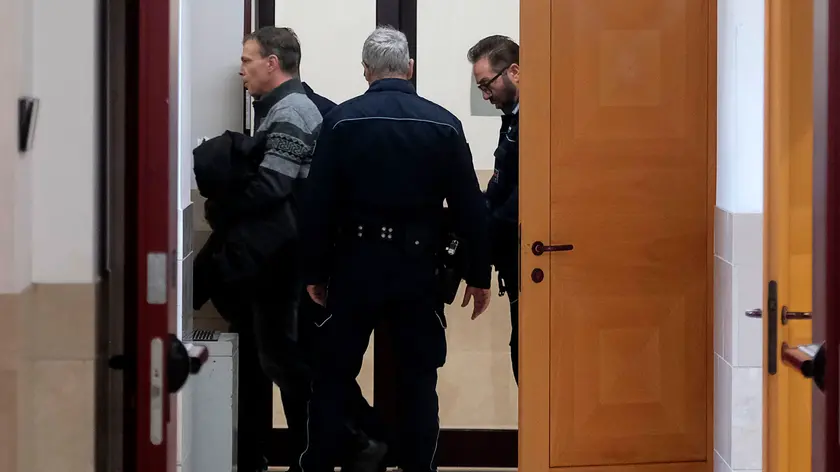 Erik Zorzi in aula per l'ultima udienza (foto Agenzia Bianchi)