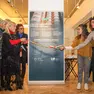 Il taglio del nastro della mostra alla sala Tullio Crali foto Tibaldi