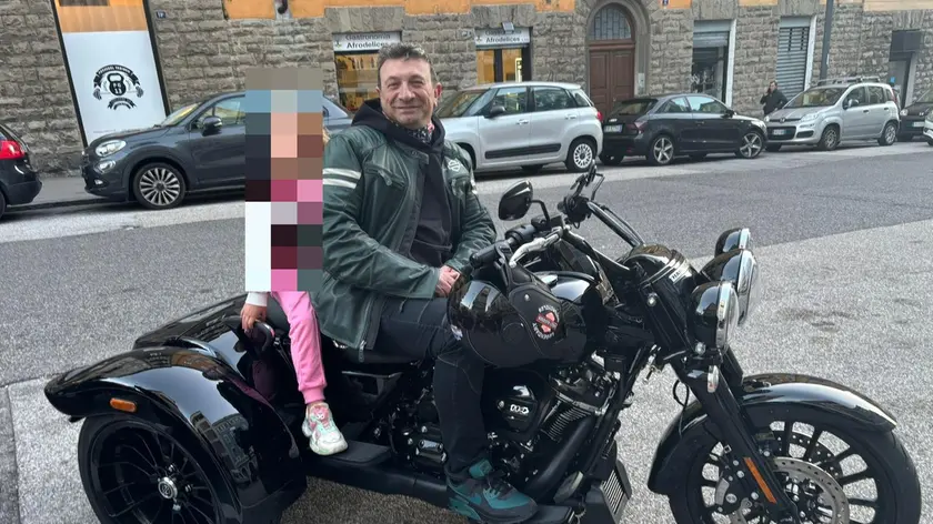 Diego Caserio, 55 anni, è tornato in sella insieme alla sua bambina dopo il gravissimo incidente