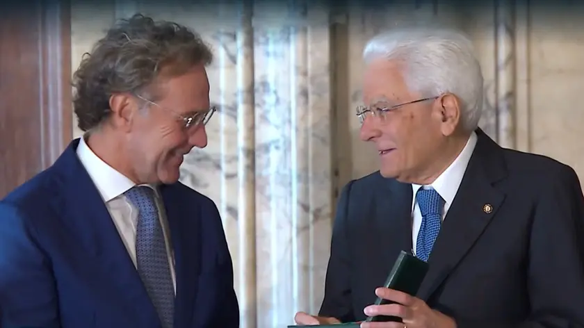 Massimo Pavin con Sergio Mattarella