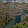 La zona in cui nascerà la nuova riserva in una foto dall’alto (bonaventura)