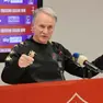 Tesser in conferenza stampa nel pomeriggio di venerdì (Lasorte)