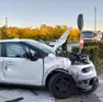 La macchina coinvolta nell'incidente
