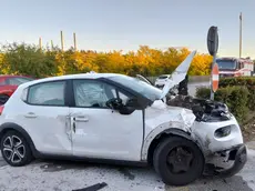 La macchina coinvolta nell'incidente