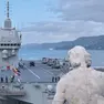 Una suggestiva immagine della Nave Trieste firmata da Massimo Silvano
