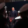 Il ministro Crosetto alla cerimonia. Foto Lasorte