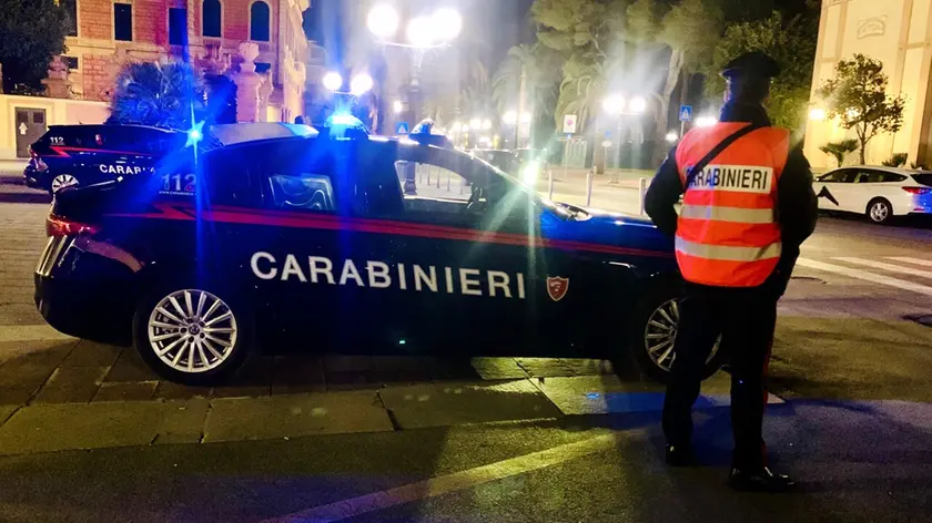 Un posto di blocco dei carabinieri