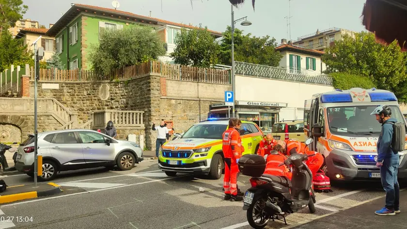 I soccorsi in via Revoltella