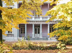 Le colonne in marmo delle Alpi Marittime al pianterreno. Fotoservizio Tibaldi