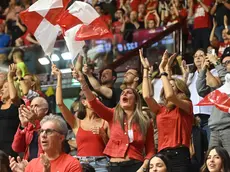 I festeggiamenti nel derby contro Udine (Bruni)