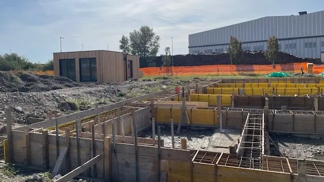 Il cantiere in corso al Lisert