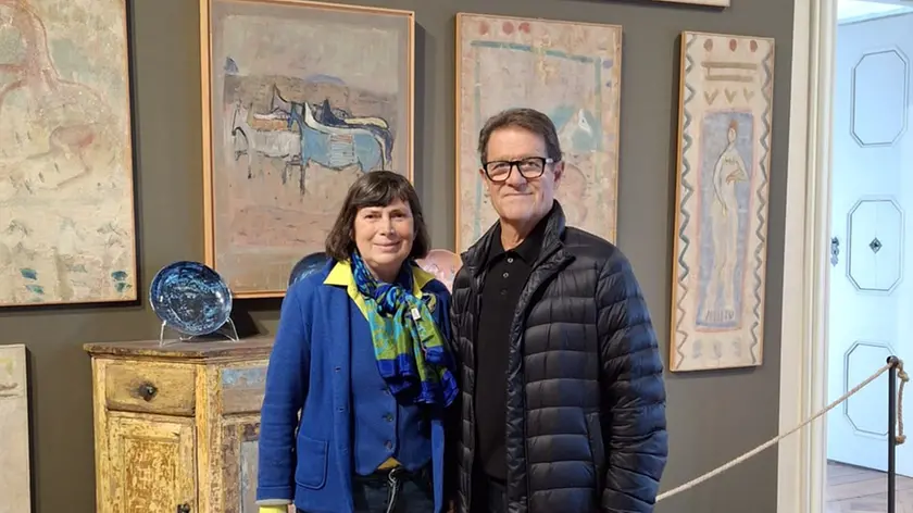 Fabio Capello con Raffaella Sgubin