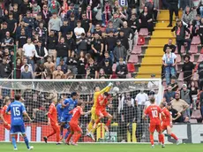 Un momento del match tra Triestina e Brescia (Lasorte)