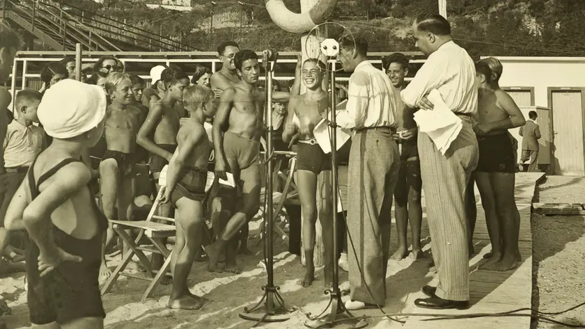 La sede del Dopolavoro Ferroviario in una foto storica (1925-1935)