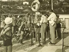 La sede del Dopolavoro Ferroviario in una foto storica (1925-1935)