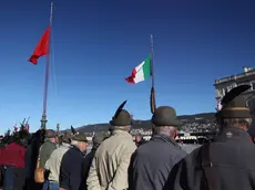 La cerimonia in piazza Unità