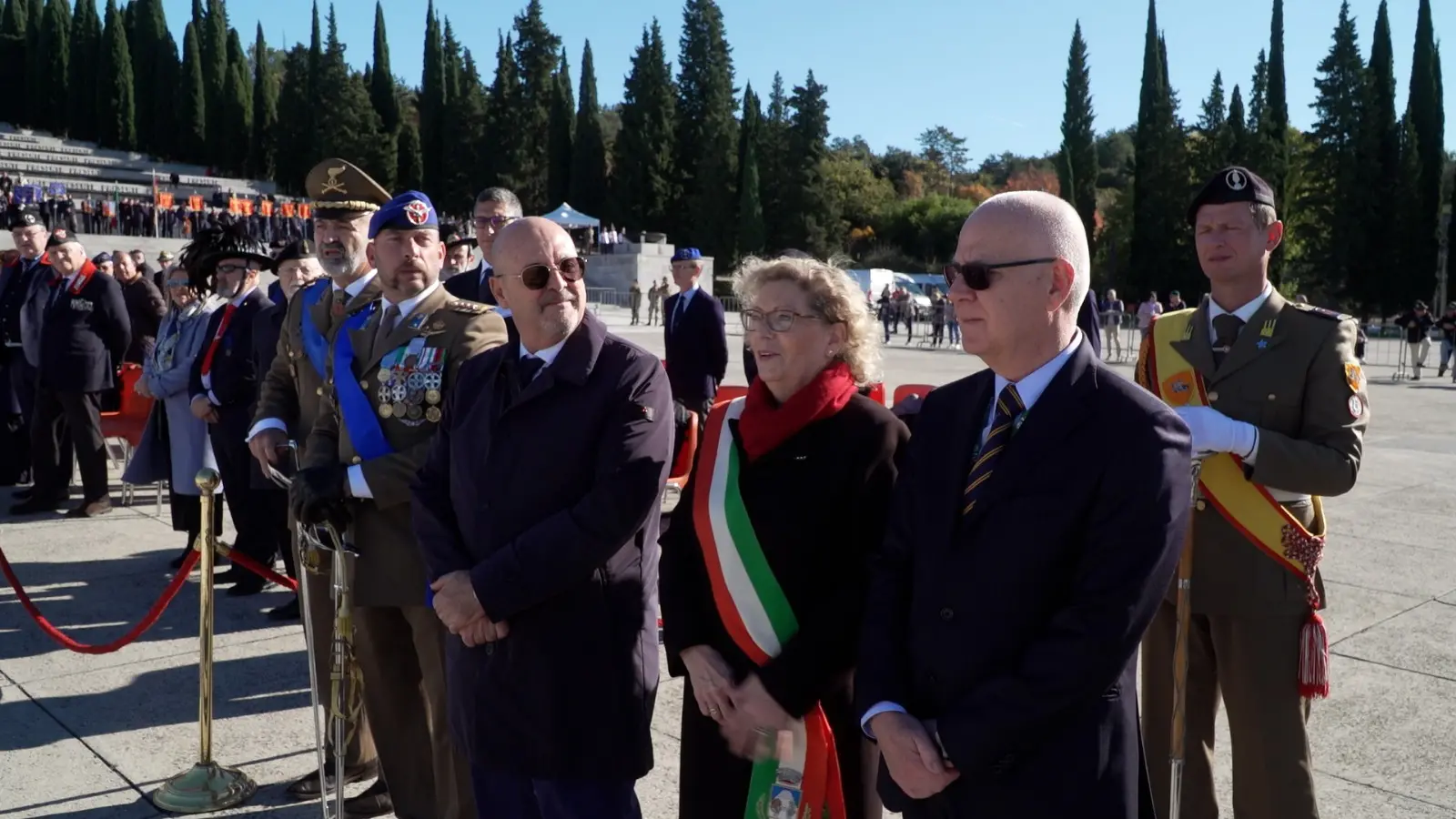 La cerimonia del 4 novembre tenutasi a Redipuglia