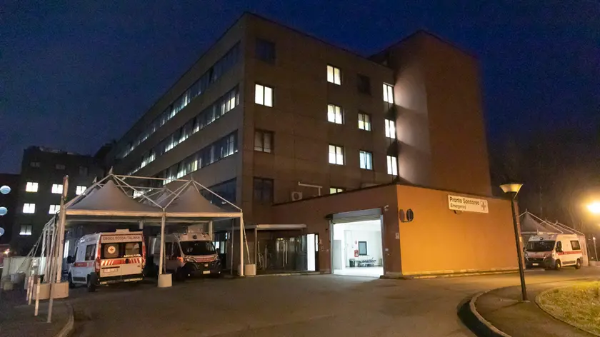 L’ingresso del Pronto soccorso dell’ospedale di Monfalcone (Bonaventura)
