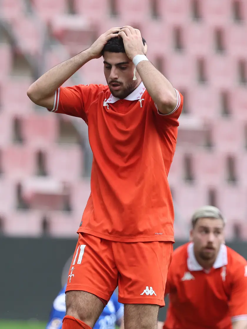 Teoman Gunduz si dispera nel match contro Brescia (Lasorte)