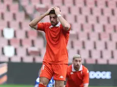 Teoman Gunduz si dispera nel match contro Brescia (Lasorte)