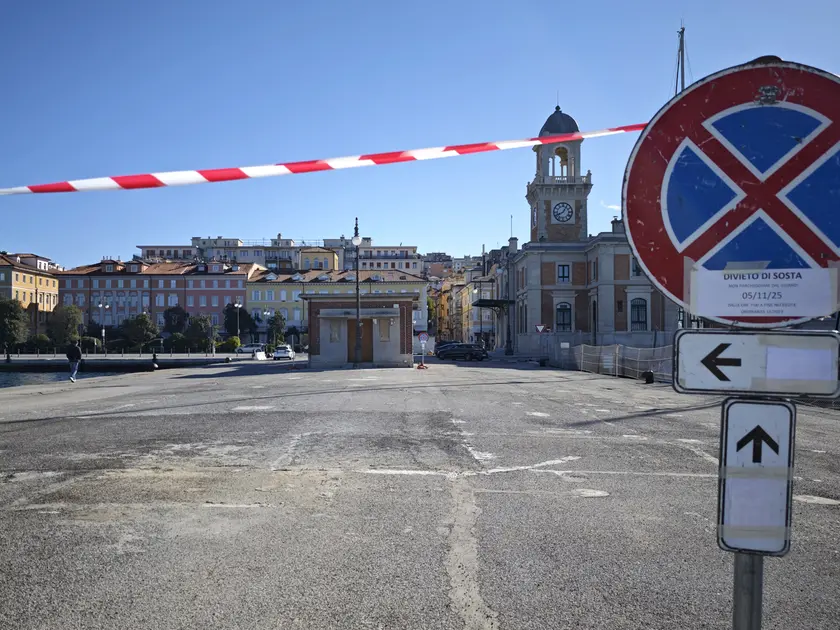 L’area dell’ex Pinguino libera ieri dalle auto. Lasorte