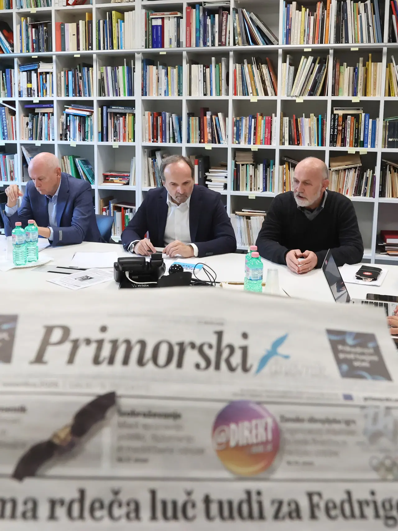 In alto Koren, Devetak e Kocijančič. Qui sopra la redazione Lasorte