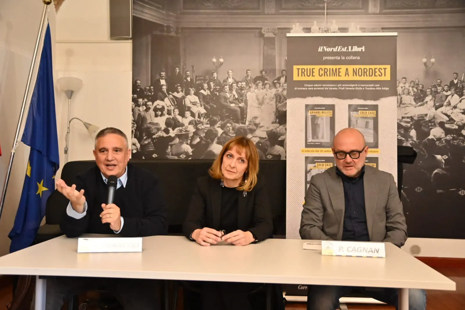 Da sinistra Brancoli, Tonero e Cagnan. Foto Bruni