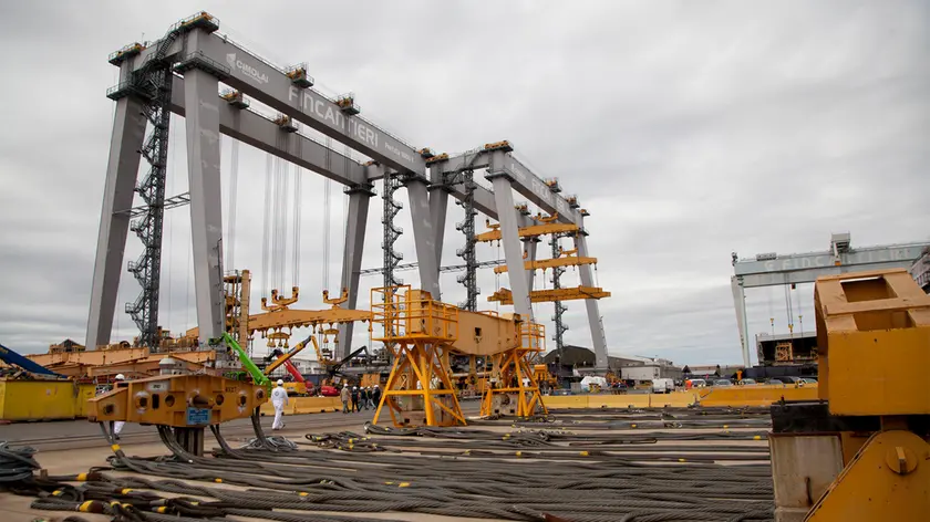 Lo stabilimento della Fincantieri di Monfalcone
