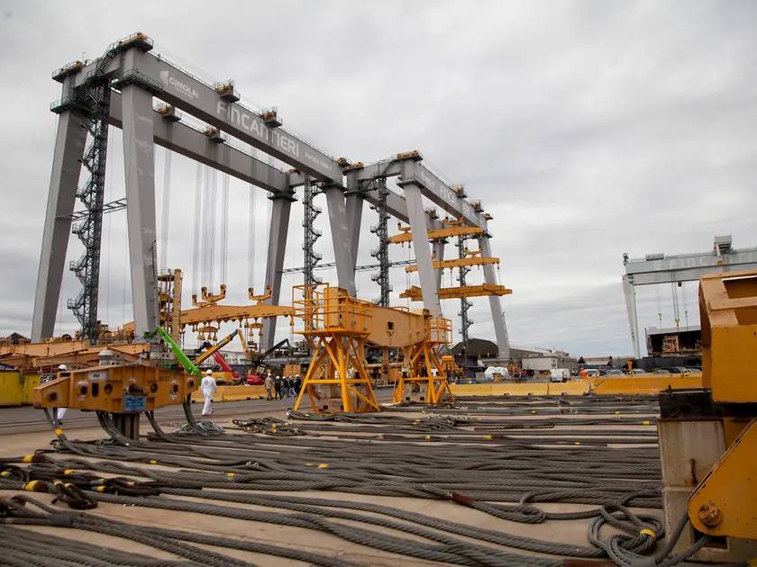 Lo stabilimento della Fincantieri di Monfalcone
