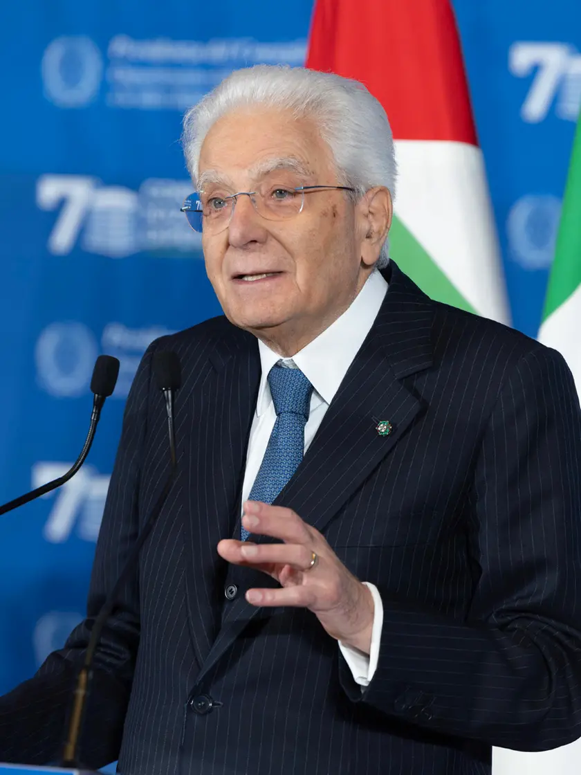 Il presidente della Repubblica Sergio Mattarella